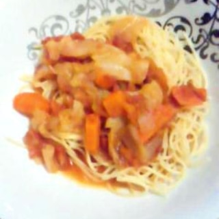 トマトスープスパゲティ-